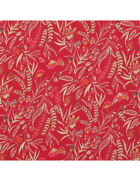 Fantasie viscose stof - Rama rood en oranje