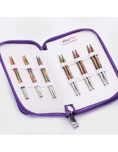 KnitPro Deluxe Symfonie Wood korte rondbreinaalden set