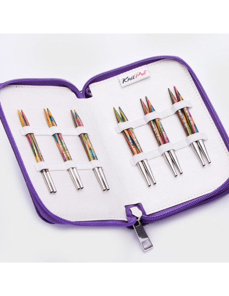 KnitPro Deluxe Symfonie Wood korte rondbreinaalden set