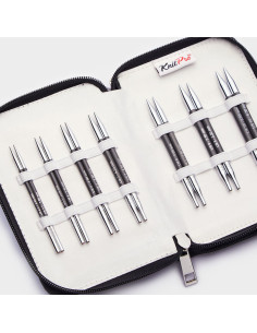 KnitPro korte circulaire breinaalden etui van koolstofvezel 2