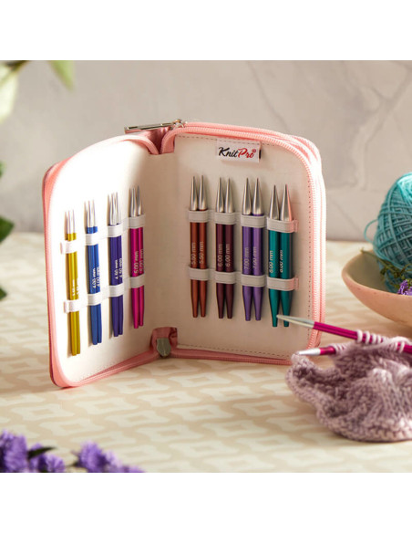 KnitPro Deluxe Zing korte rondbreinaalden set