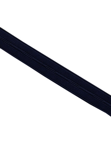 Knopenelastiek nylon - Marineblauw