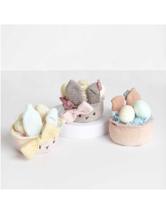 Haakpakket - Beige Paasmandje 2