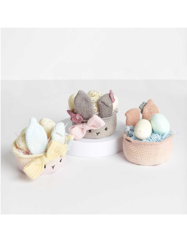 Haakpakket - Beige Paasmandje