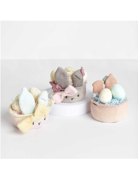 Haakpakket - Beige Paasmandje