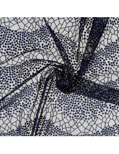 Mila kantstof - Marineblauw