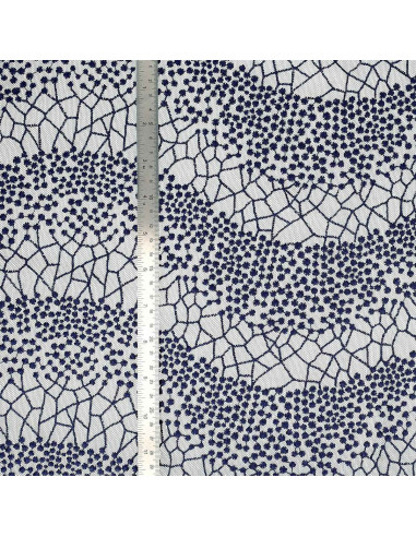 Mila kantstof - Marineblauw
