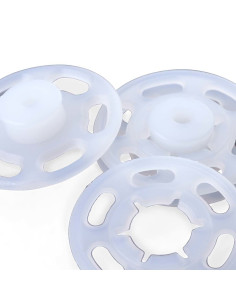 Transparante plastic drukknopen 7 mm 2