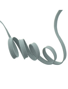 Paspelband volledig textiel 10 mm - Middengrijs