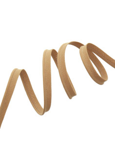 Paspelband volledig textiel 10 mm - Beige
