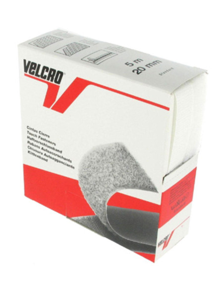 VELCRO® Merk naaibaar wit 20 mm breed doos van 5 meter