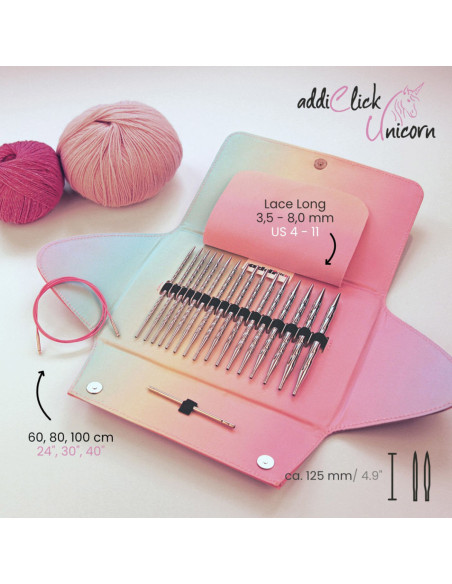 Addi Click Unicorn - Rondbreinaalden kit