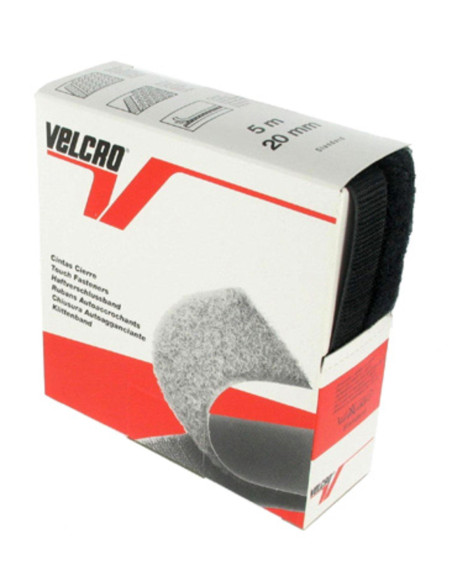 VELCRO® Merk naaibaar zwart 20 mm breed doos van 5 meter