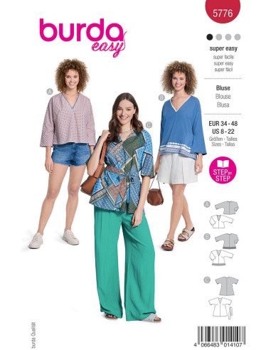 Blousepatroon - Burda 5776