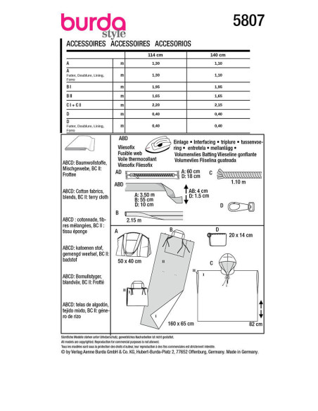Accessoirepatroon - Burda 5807