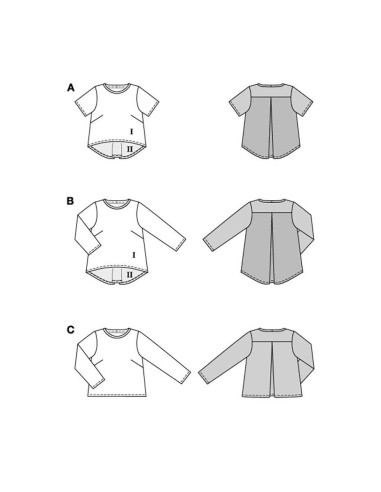 T-shirt patroon - Burda 5831