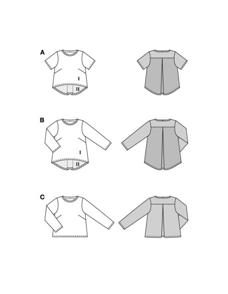 T-shirt patroon - Burda 5831