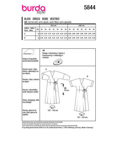 Jurkpatroon - Burda 5844