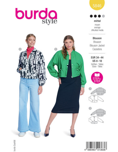 Jas patroon - Burda 5846