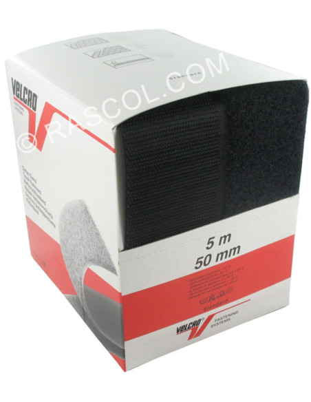 VELCRO® Merk naaibaar zwart 50 mm breed doos van 5 meter