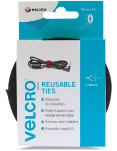 VELCRO® ONE-WRAP® Kabelbinders 10mm x 5M zwart