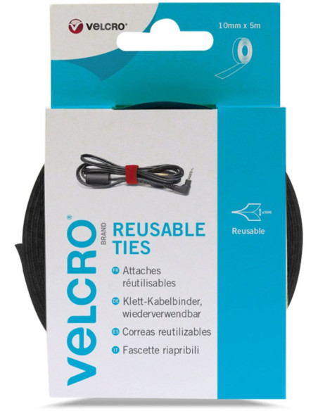 VELCRO® ONE-WRAP® Kabelbinders 10mm x 5M zwart