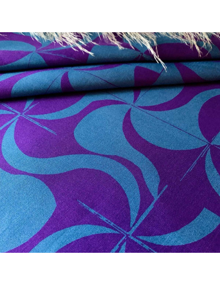 Viscose twill stof Purple retro - My Dress Made