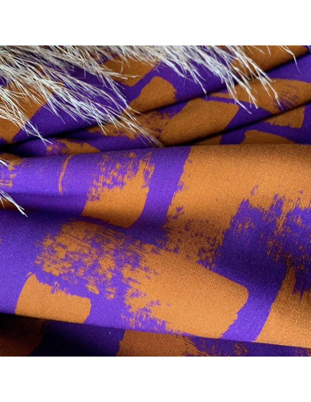 Viscose twill stof Purple rain - My Dress Made