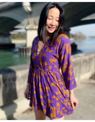 Viscose twill stof Purple rain - My Dress Made