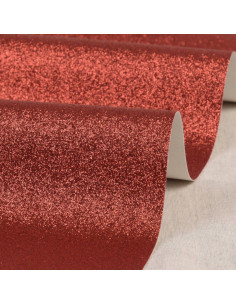 Glittervel 50 x 70 cm - Rood
