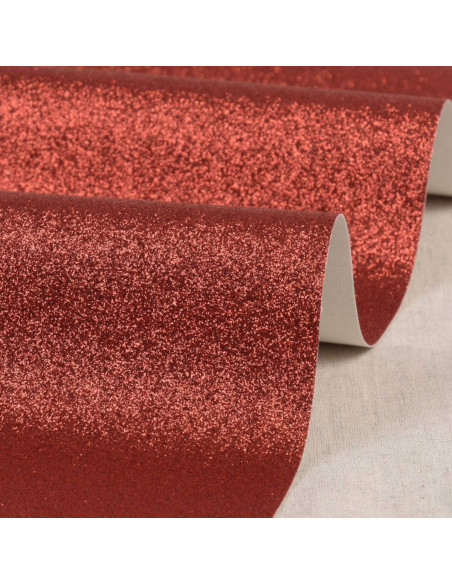 Glittervel 50 x 70 cm - Rood
