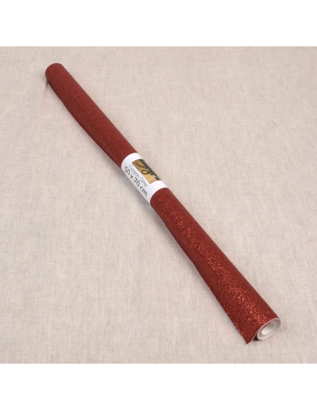 Glittervel 50 x 70 cm - Rood