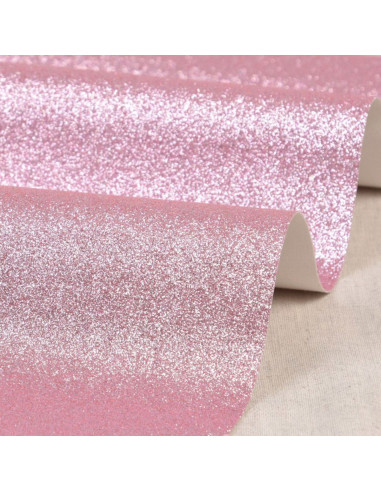 Glittervel 50 x 70 cm - Roze