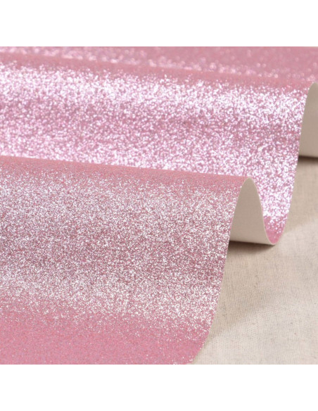 Glittervel 50 x 70 cm - Roze