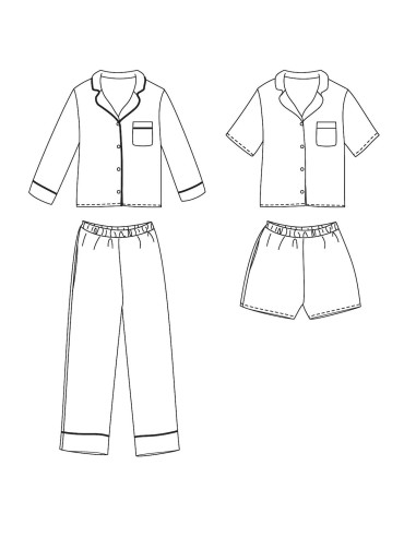 Budapest kids pyjamapatroon - Ikatee