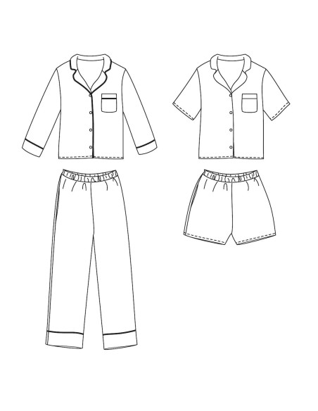 Budapest kids pyjamapatroon - Ikatee