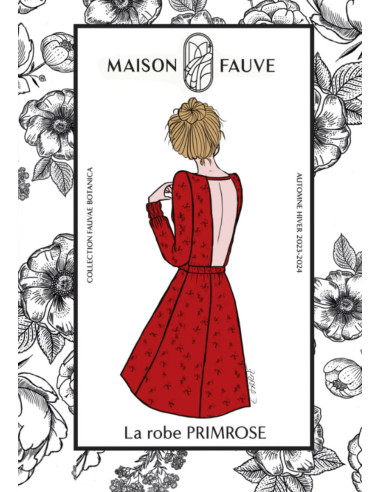 Primrose-jurk patroon - Maison Fauve