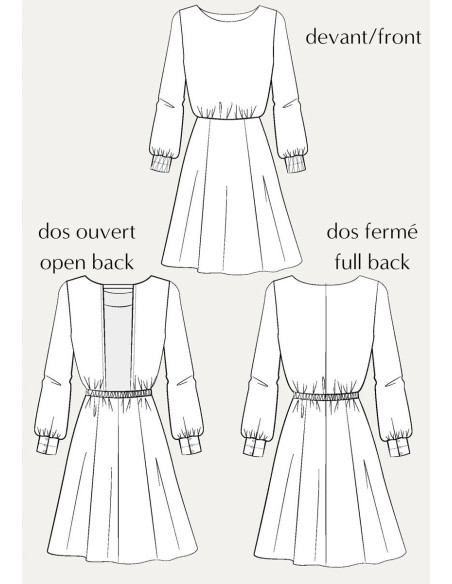 Primrose-jurk patroon - Maison Fauve