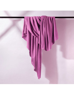 Katoen viscose stof Flake Bubble Gum - Atelier Brunette