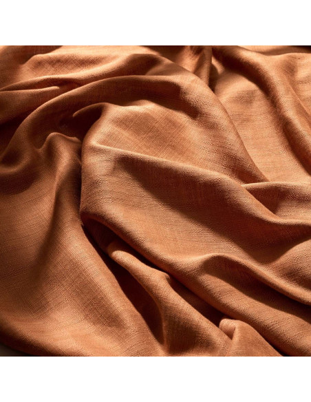 Stof katoen viscose Flake Pecan Pie - Atelier Brunette