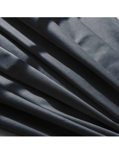 Lichte katoenen gabardine stof Deep Charcoal - Atelier Brunette