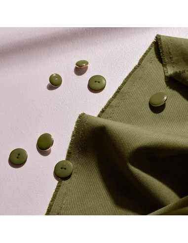 Lichte katoenen gabardine stof Ivy Green - Atelier Brunette