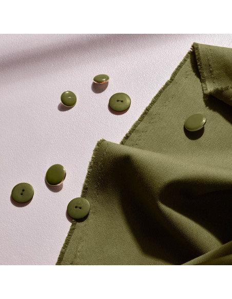 Lichte katoenen gabardine stof Ivy Green - Atelier Brunette