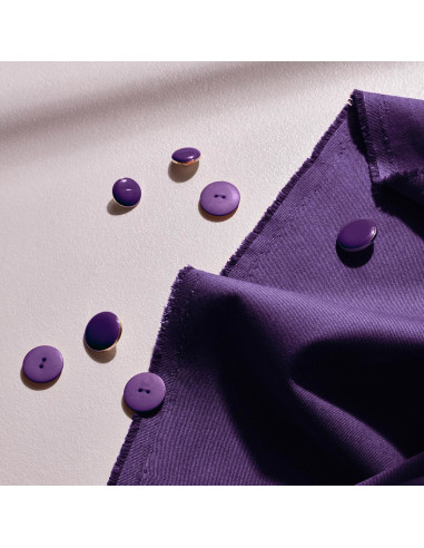 Licht katoenen gabardine stof Majestic Purple - Atelier Brunette