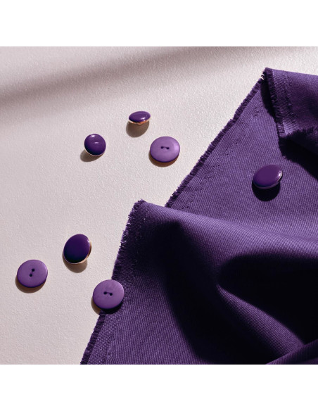 Licht katoenen gabardine stof Majestic Purple - Atelier Brunette