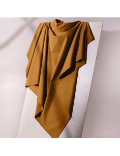 Lichte oker katoenen gabardine stof - Atelier Brunette