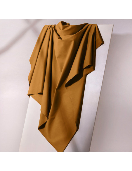 Lichte oker katoenen gabardine stof - Atelier Brunette