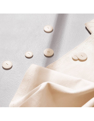 Lichte katoenen gabardine stof Off White - Atelier Brunette