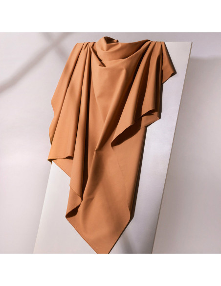 Lichte pecan pie katoenen gabardine stof - Atelier Brunette