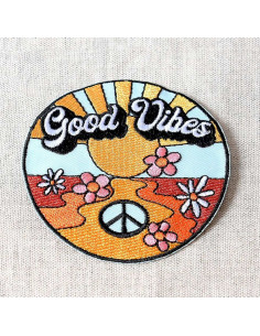 Strijkembleem Seventies - Good Vibes